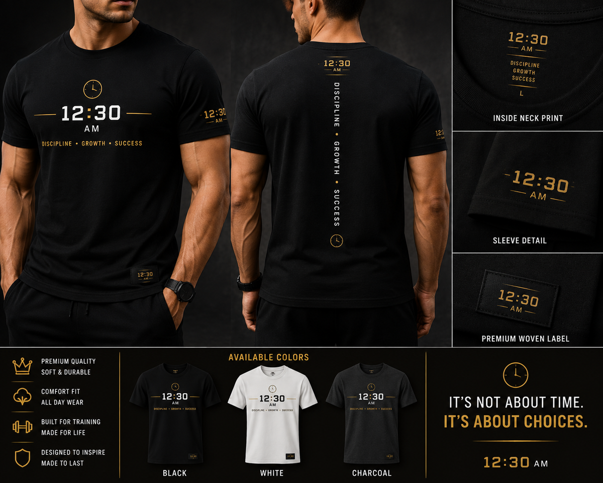 12:30 AM Discipline Premium T-Shirt